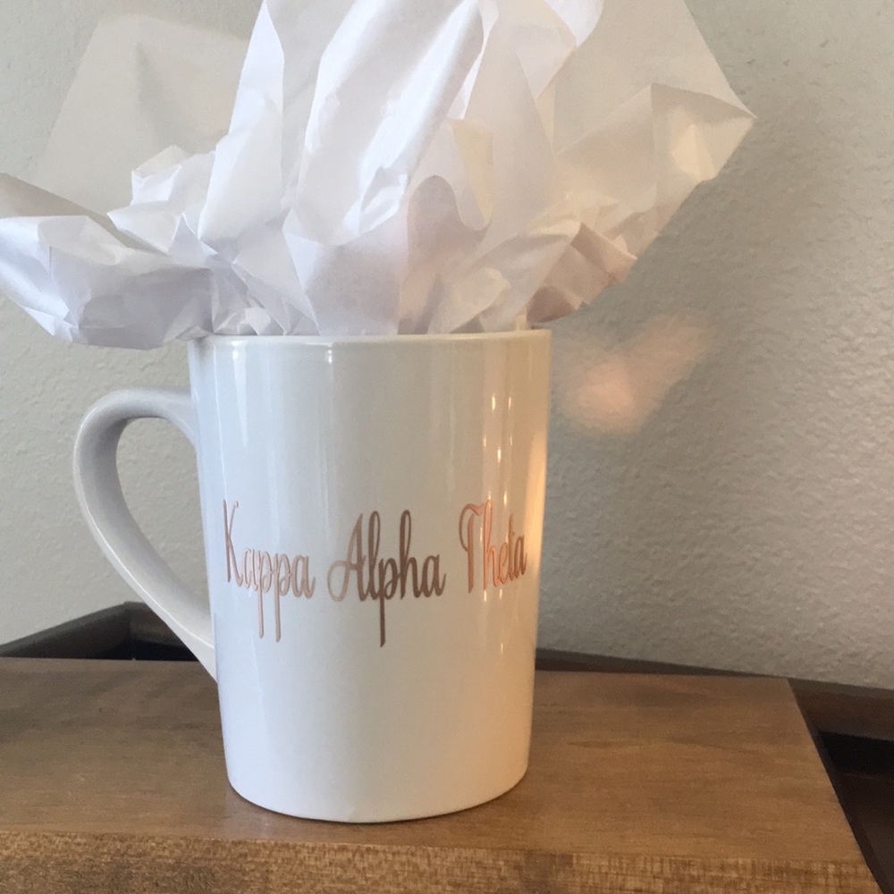 Kappa Alpha Theta Sorority Gold Foil Coffee Mug
